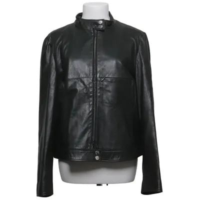 Leather jacket (Green) from Oui Set Acetate, Leather