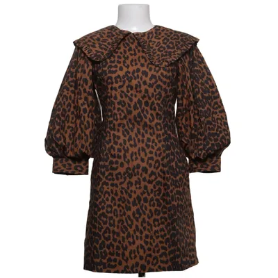 Klänning (Brun, Svart) från Ganni Ekologisk bomull