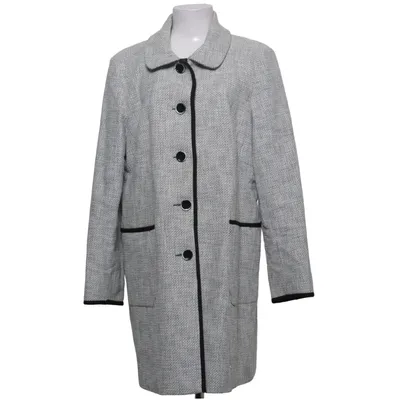 Coat (Gray) from Flare Collection Cotton, Elastane, Polyester, Viscose