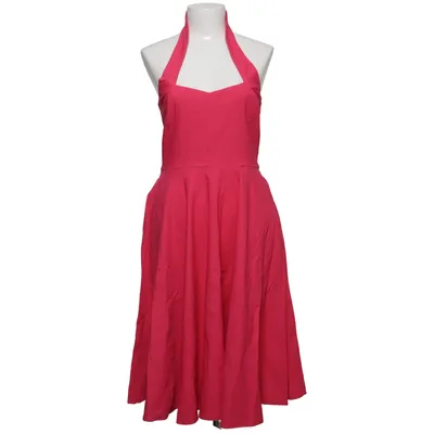 Halterneck dress (Pink) from Unique Vintage Cotton, Elastane, Polyamide