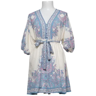 Dress (White, Multicolored) from Mochy Polyester