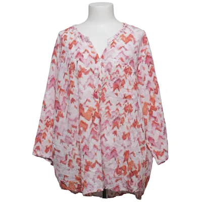Blus (Vit, Rosa, Orange) från Isolde Bomull