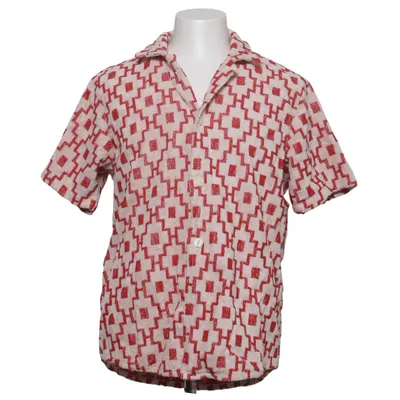 Short sleeve shirt (Red, White) from Oas Cotton