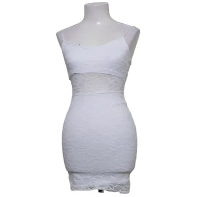 Jurk (Wit) van Boohoo Night Elastaan, Polyamide, Polyester