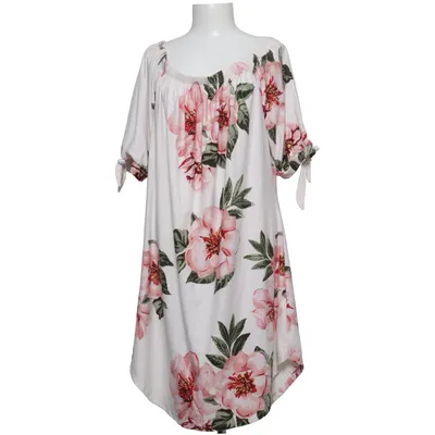 Jurk (Wit, Roze, Groen) van Derek Heart Elastaan, Polyester
