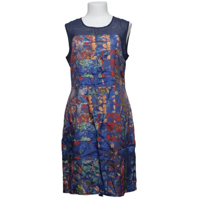 Dress (Blue, Multicolored) from Lavand Polyester, Viscose