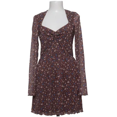 Kjole (Brun, Flerfarvet) fra Divided by H&M Polyester, Elastan