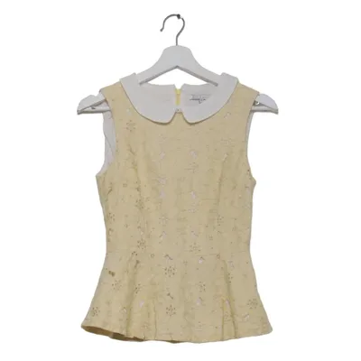 Peplum top (Geel, Wit) van Mint & Berry Katoen, Polyamide, Polyester