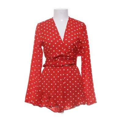 Byxdress (Röd, Vit) från Glamorous Polyester