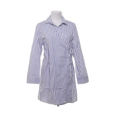 Wrap dress (Blue, White) from Masai Cotton, Elastane