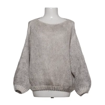 Sweater (Beige, Gray) from Mazing Acrylic, Mohair, Polyamide, Wool