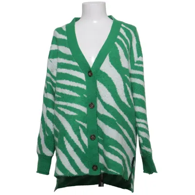 Kofta (Grön, Vit) från Mango Akryl, Elastan, Polyester, Ull