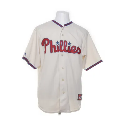 Baseballtröja (Beige, Röd, Blå) från Majestic