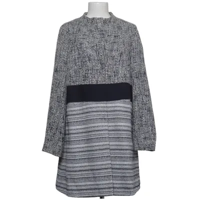 Coat (Blue, White, Black) from Sir Oliver Cotton, Polyester, Viscose