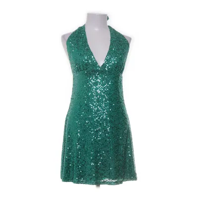 Halterneckklänning (Grön) från Cotton Club Elastan, Nylon, Polyester