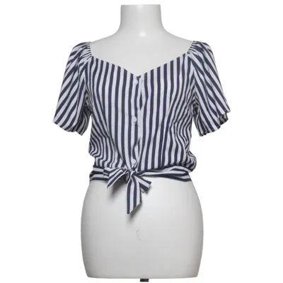 Blouse (Bleu, Blanc) de Qed London Polyester