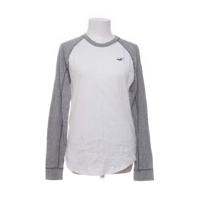 Baseballtröja (Vit, Grå) från Hollister Bomull, Polyester