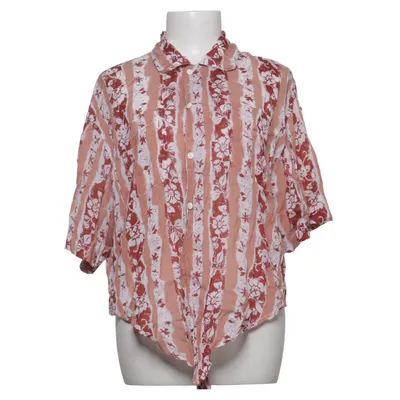 Chemise à manches courtes (Rouge, Beige) de PTA Coton, Viscose
