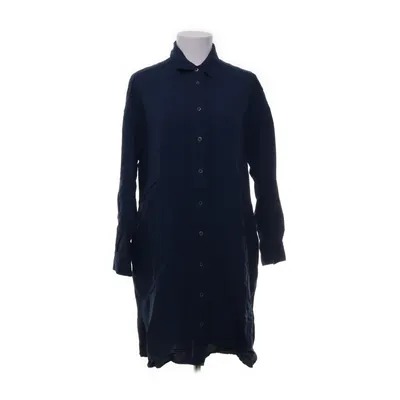 Shirt dress (Blue) from Uniqlo Linen, Viscose