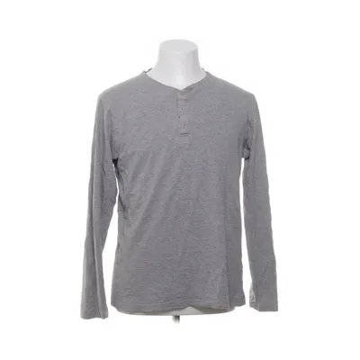 Henley shirt (Gray) from Enrico Mori Cotton, Viscose