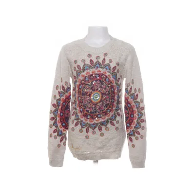 Tröja (Beige, Flerfärgad) från Desigual Bomull, Metallfiber, Polyester