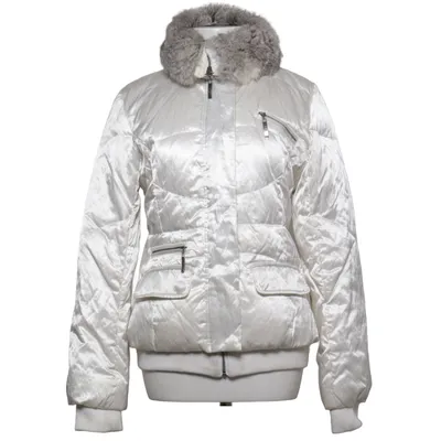 Vinterjacka (Vit) från Bandolera Bomull, Dun, Fjädrar, Metallfiber, Polyamid, Polyester, Kaninpäls