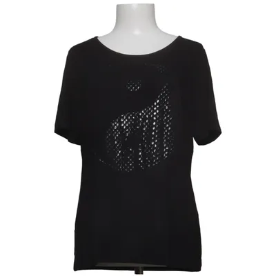 T-shirt (Zwart) van Ambria Elastaan, Viscose