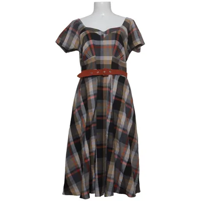 Dress (Gray, Beige, Multicolored) from Miss Candyfloss Elastane, Polyester, Viscose