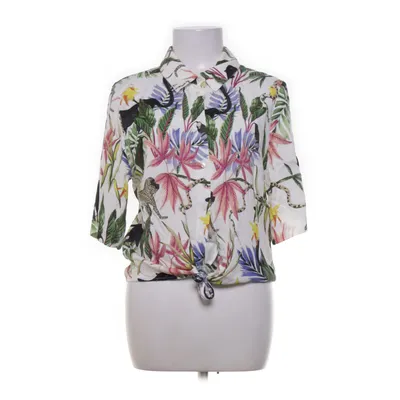 Short sleeve shirt (White, Multicolored) from Gina Tricot Viscose