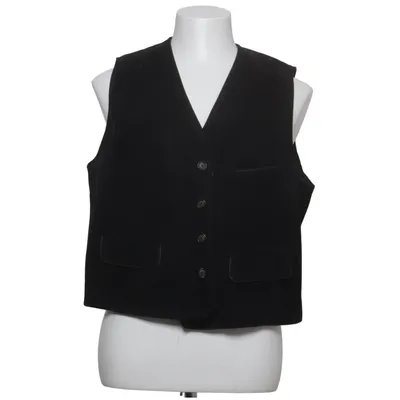 Leren vest (Zwart) van HIM Polyamide