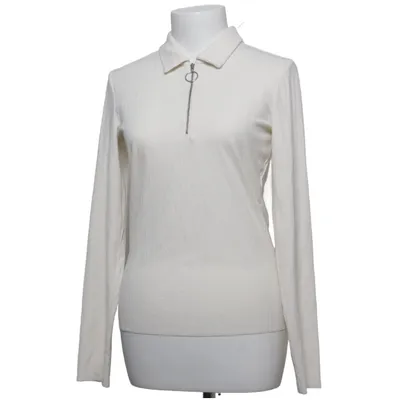 Blouse (White) from MSCH Copenhagen Elastane, Polyester, Viscose