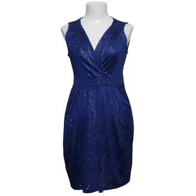 Klänning (Blå, Silverfärgad) från Halens Elastan, Polyamid