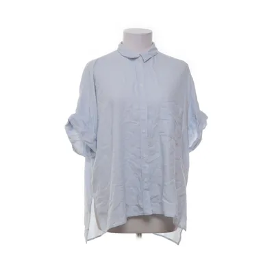 Korte mouwen shirt (Blauw, Wit) van H&M Polyester, Viscose