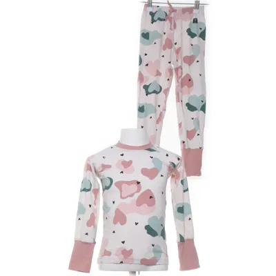 Pajamas (White, Multicolored) from Polarn O. Pyret Elastane, Organic cotton