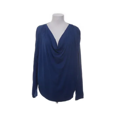 Lange mouwen shirt (Blauw) van Object Viscose, Elastaan