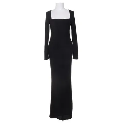 Maxi dress (Black) from Gina Tricot Elastane, Metallic fiber, Polyamide