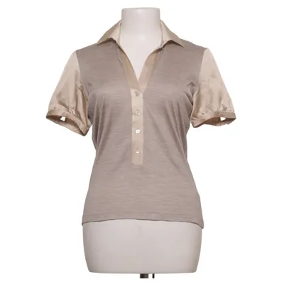 Polo shirt (Beige, Gray) from Fabiana Filippi Elastane, Silk
