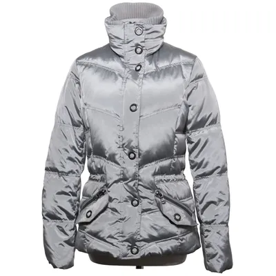 Dunjakke (Grå) fra ESPRIT Bomuld, Dun, Fjer, Polyamid, Polyester