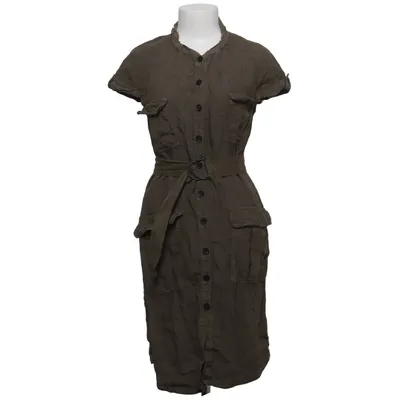 Skjortklänning (Grön) från Zara Basic Linne