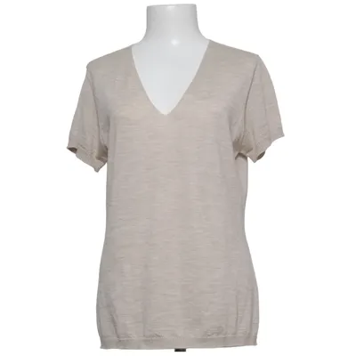 T-shirt (Beige) van Knitaly Kasjmier, Zijde, Wol