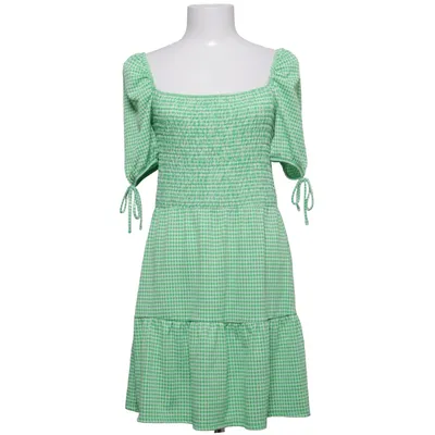 Klänning (Grön, Vit) från Topshop Elastan, Polyester