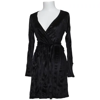 Robe portefeuille (Noir) de NLY Trend Élasthane, Polyester