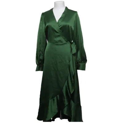 Wrap dress (Green) from Object Elastane, Polyester