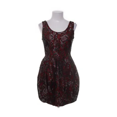 Dress (Red, Multicolored) from Forever 21 Cotton, Linen, Metallic fiber, Nylon, Polyester