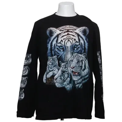 Långärmad t-shirt (Svart, Vit, Blå) från Rock Eagle Bomull