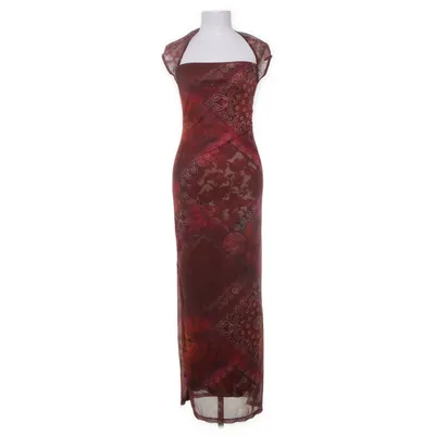 Maxi jurk (Rood, Meerkleurig) van Cider