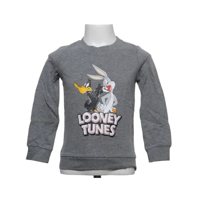 Collegetröja (Grå, Flerfärgad) från Looney Tunes Ekologisk bomull, Viskos