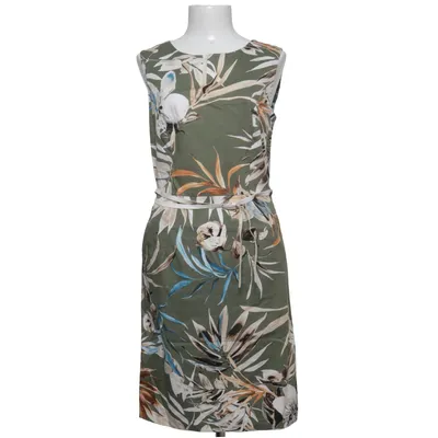 Dress (Green, Beige, Multicolored) from Altamira Cotton, Elastane