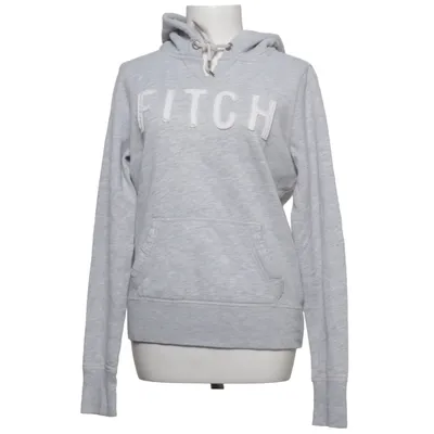 Huvtröja (Grå) från Abercrombie & Fitch Bomull, Polyester