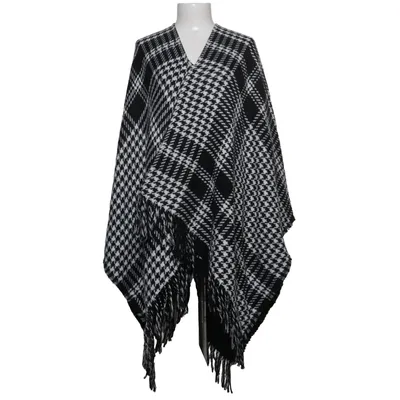 Poncho (Zwart, Wit) van Miss Milla